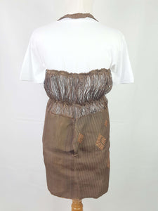 Leatherweave Apron Dress