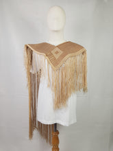 Load image into Gallery viewer, Tasseled Leatherweave Poncho (Copper)
