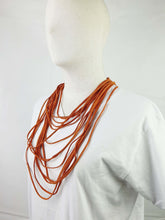Load image into Gallery viewer, Leatherweave Necklace (Burnt Orange)
