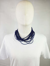 Load image into Gallery viewer, Leatherweave Necklace (Blue)
