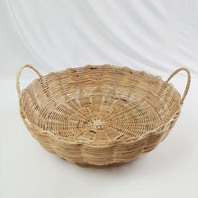 Load image into Gallery viewer, Round Tray Basket with Handles
